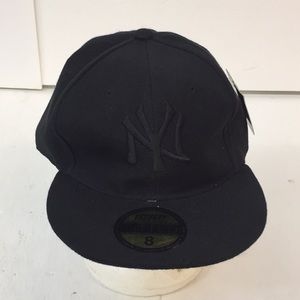 NWT ICAP Black NY Hat Cap Men's